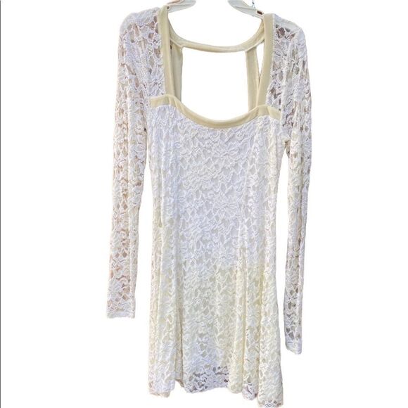Free People Ivory Lace Dress - Picture 1 of 9